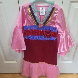 Disney Mulan Pink and Red Princess Costume Dress